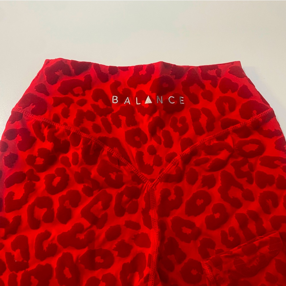 Balance Athletica Vitality Red Suede Leopard Legging - Picture 3 of 4